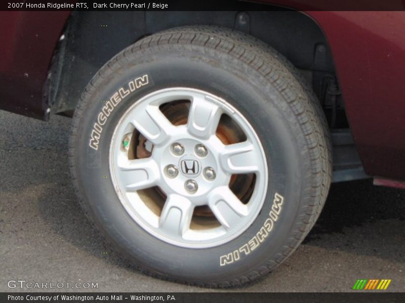 Dark Cherry Pearl / Beige 2007 Honda Ridgeline RTS