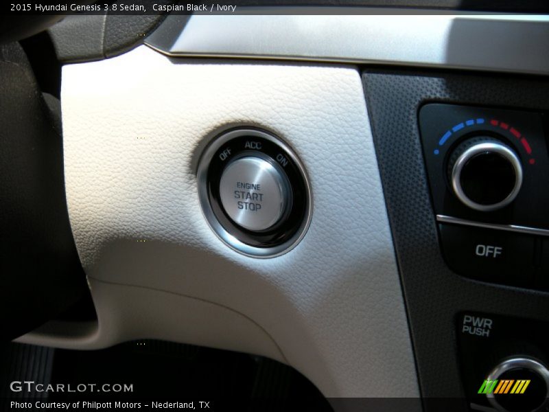 Caspian Black / Ivory 2015 Hyundai Genesis 3.8 Sedan