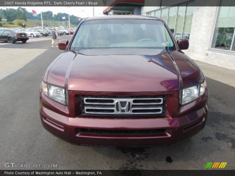 Dark Cherry Pearl / Beige 2007 Honda Ridgeline RTS