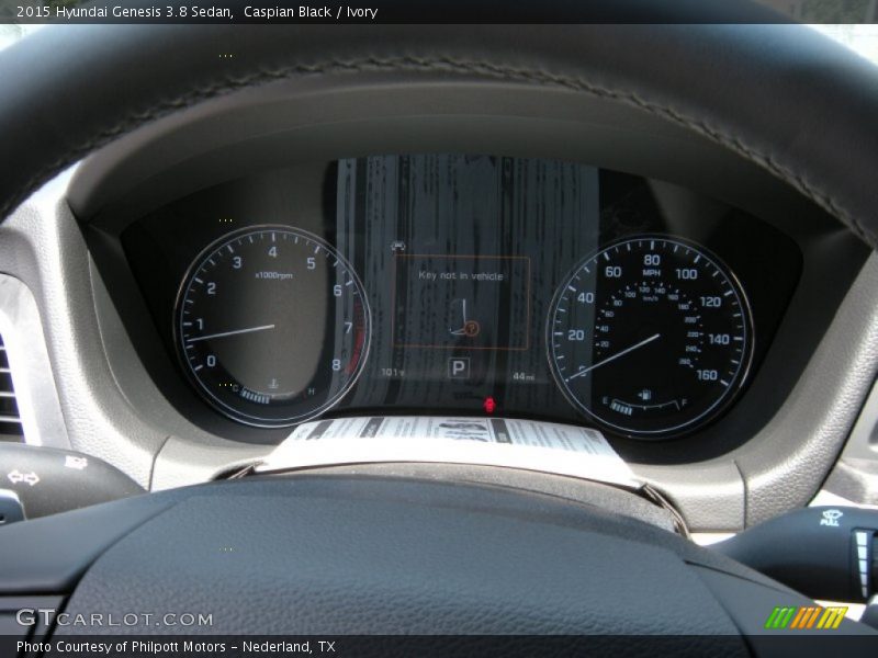 Caspian Black / Ivory 2015 Hyundai Genesis 3.8 Sedan