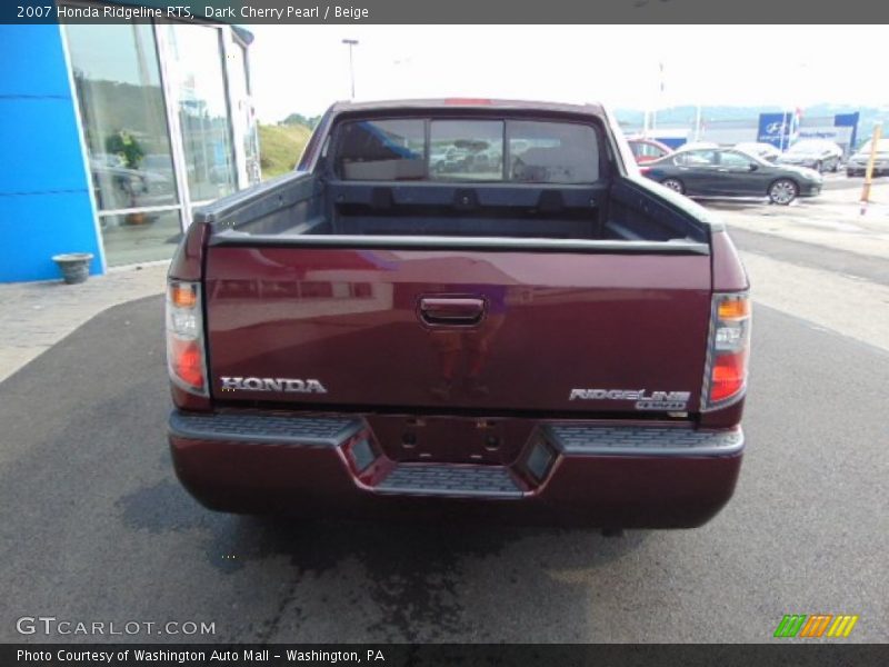 Dark Cherry Pearl / Beige 2007 Honda Ridgeline RTS