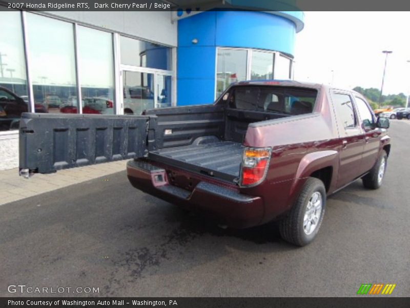 Dark Cherry Pearl / Beige 2007 Honda Ridgeline RTS