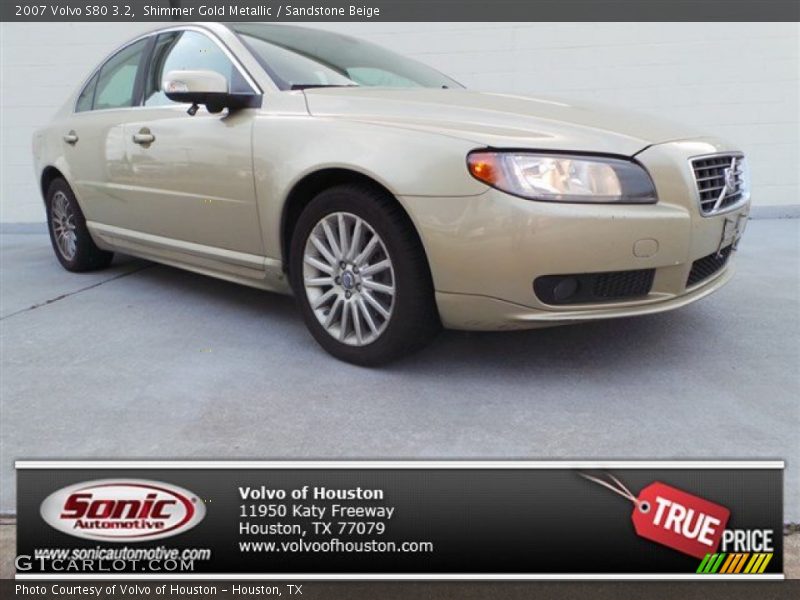 Shimmer Gold Metallic / Sandstone Beige 2007 Volvo S80 3.2