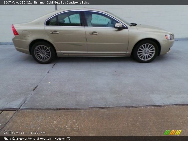 Shimmer Gold Metallic / Sandstone Beige 2007 Volvo S80 3.2