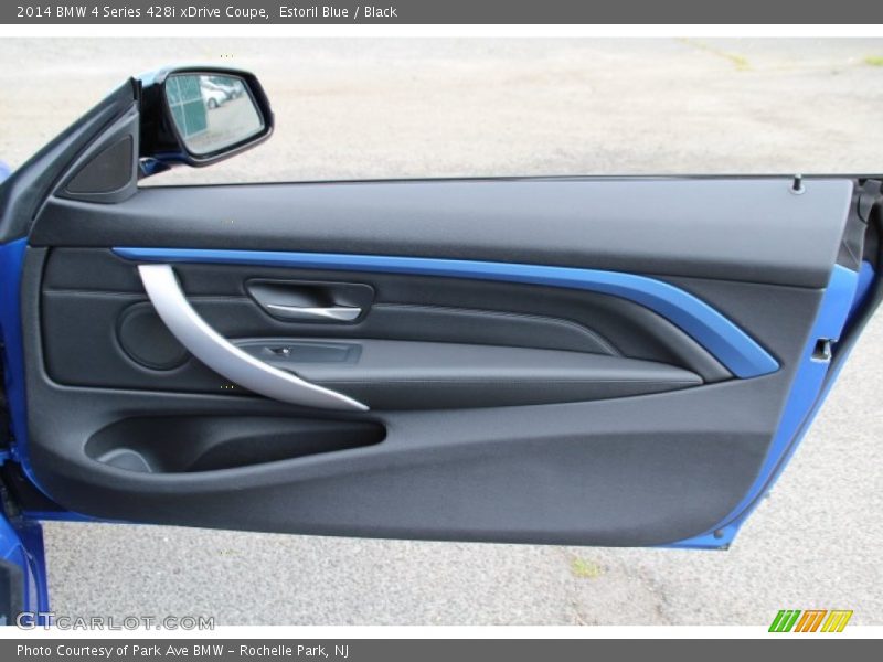 Estoril Blue / Black 2014 BMW 4 Series 428i xDrive Coupe