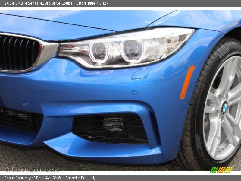 Estoril Blue / Black 2014 BMW 4 Series 428i xDrive Coupe