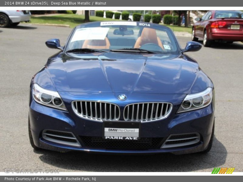Deep Sea Blue Metallic / Walnut 2014 BMW Z4 sDrive35i