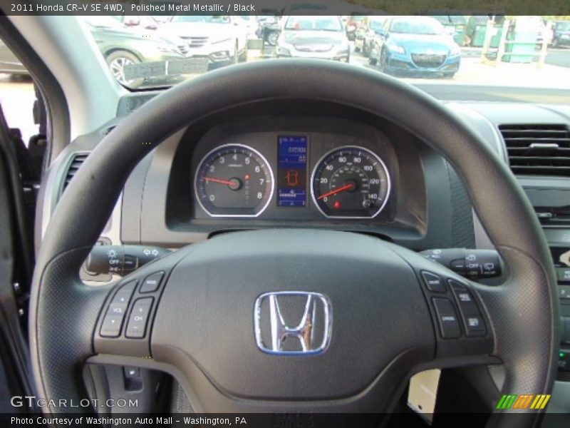 Polished Metal Metallic / Black 2011 Honda CR-V SE 4WD