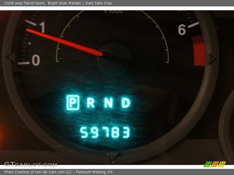 Bright Silver Metallic / Dark Slate Gray 2008 Jeep Patriot Sport