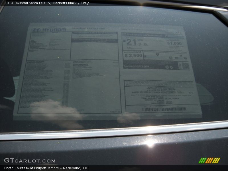 Becketts Black / Gray 2014 Hyundai Santa Fe GLS