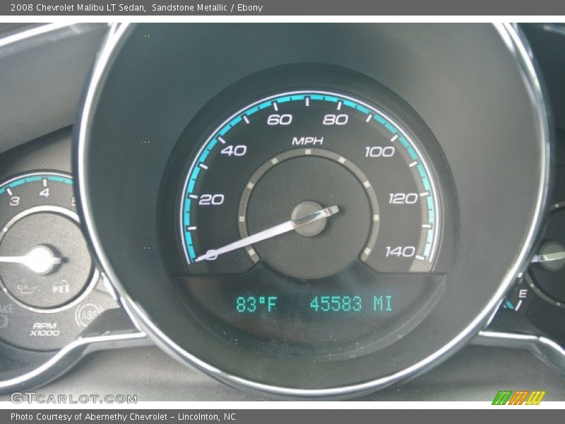 Sandstone Metallic / Ebony 2008 Chevrolet Malibu LT Sedan