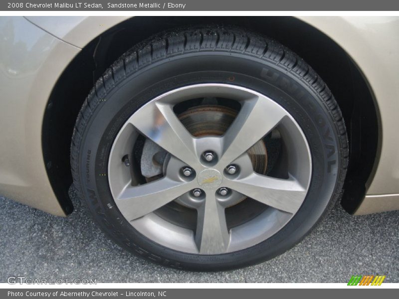 Sandstone Metallic / Ebony 2008 Chevrolet Malibu LT Sedan
