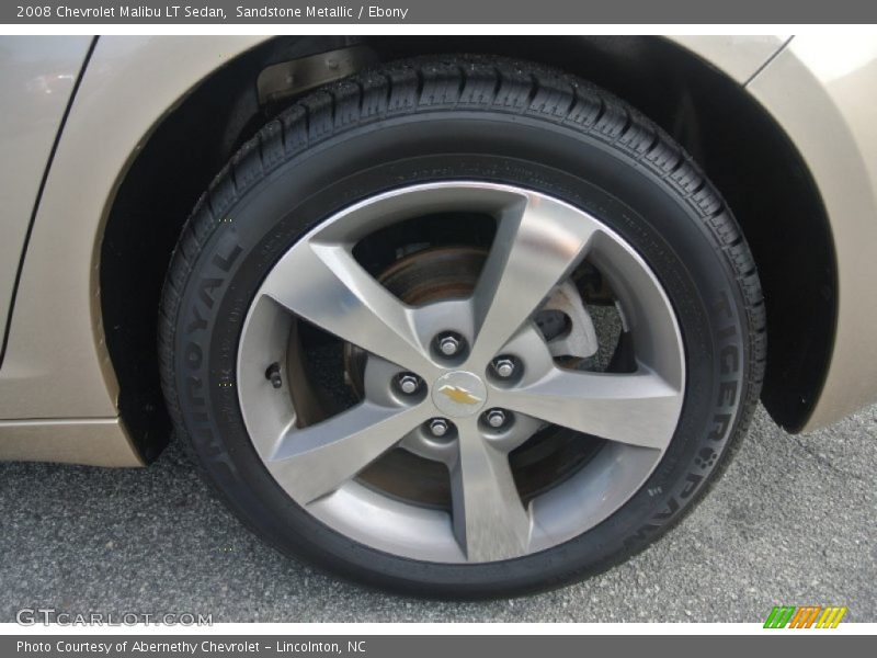 Sandstone Metallic / Ebony 2008 Chevrolet Malibu LT Sedan