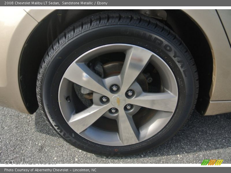 Sandstone Metallic / Ebony 2008 Chevrolet Malibu LT Sedan