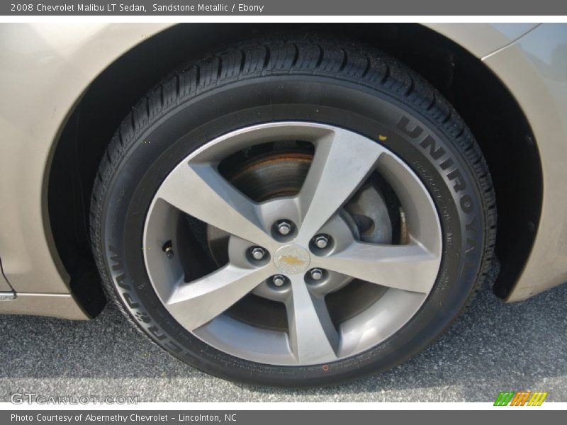 Sandstone Metallic / Ebony 2008 Chevrolet Malibu LT Sedan