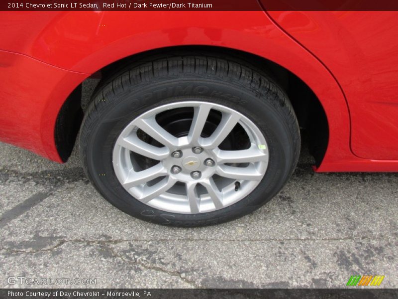 Red Hot / Dark Pewter/Dark Titanium 2014 Chevrolet Sonic LT Sedan