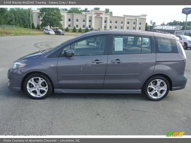 Galaxy Gray / Black 2008 Mazda MAZDA5 Touring