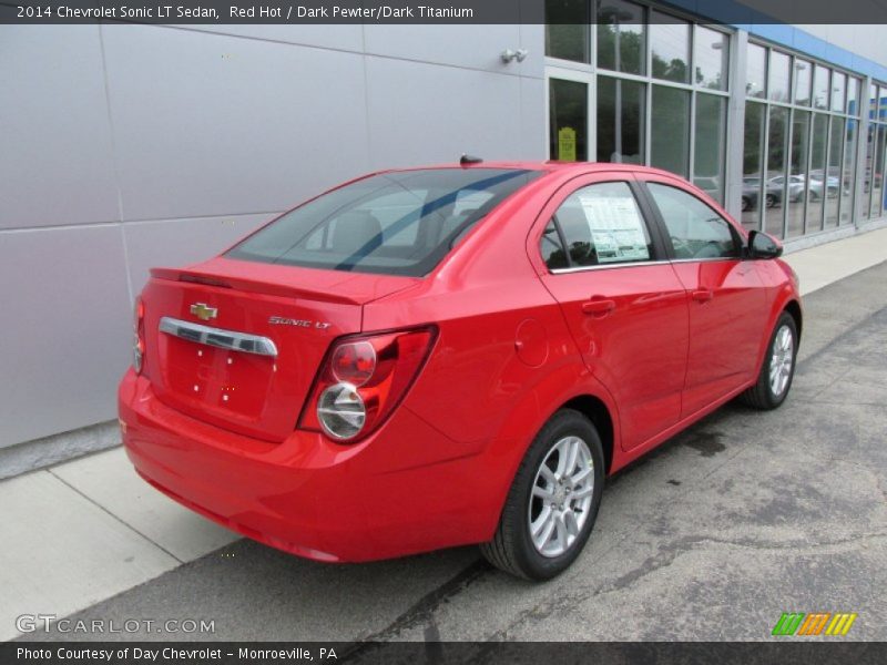 Red Hot / Dark Pewter/Dark Titanium 2014 Chevrolet Sonic LT Sedan