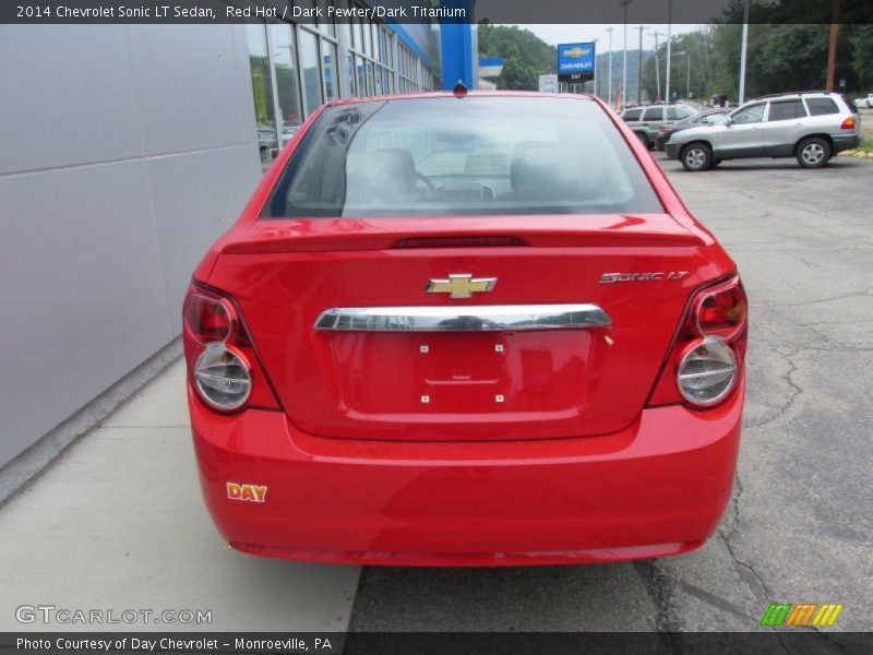 Red Hot / Dark Pewter/Dark Titanium 2014 Chevrolet Sonic LT Sedan