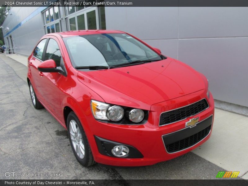 Red Hot / Dark Pewter/Dark Titanium 2014 Chevrolet Sonic LT Sedan