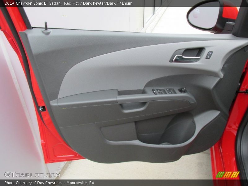 Red Hot / Dark Pewter/Dark Titanium 2014 Chevrolet Sonic LT Sedan