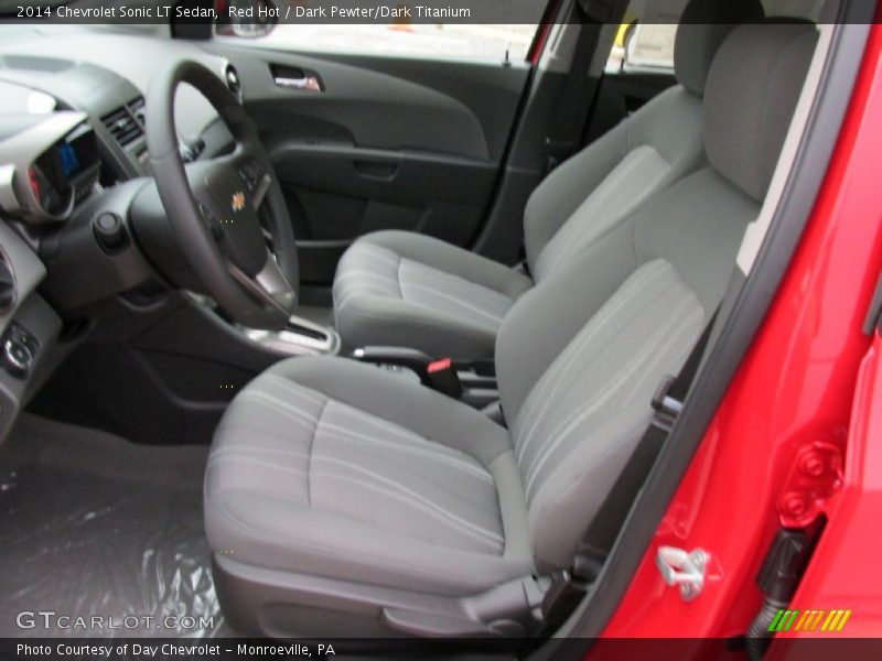 Red Hot / Dark Pewter/Dark Titanium 2014 Chevrolet Sonic LT Sedan