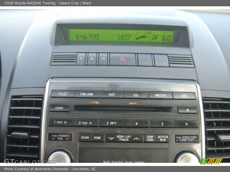 Galaxy Gray / Black 2008 Mazda MAZDA5 Touring