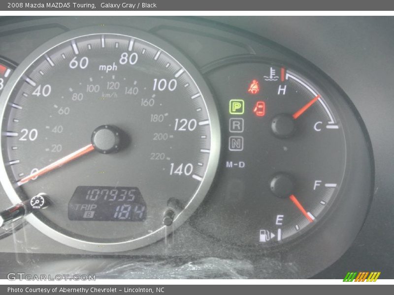 Galaxy Gray / Black 2008 Mazda MAZDA5 Touring