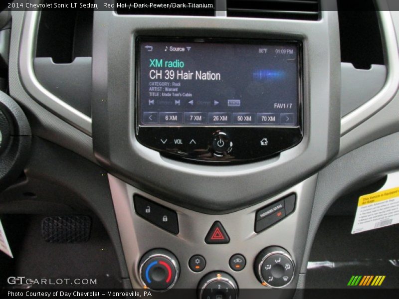 Red Hot / Dark Pewter/Dark Titanium 2014 Chevrolet Sonic LT Sedan