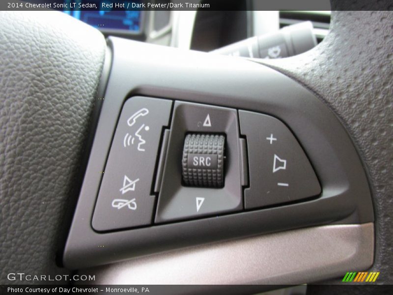 Red Hot / Dark Pewter/Dark Titanium 2014 Chevrolet Sonic LT Sedan