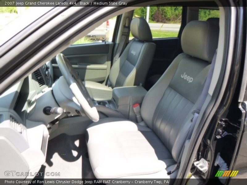 Black / Medium Slate Gray 2007 Jeep Grand Cherokee Laredo 4x4