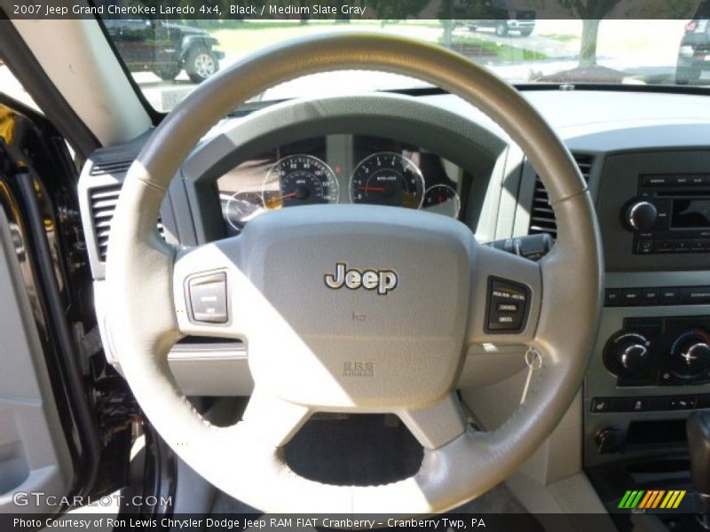 Black / Medium Slate Gray 2007 Jeep Grand Cherokee Laredo 4x4