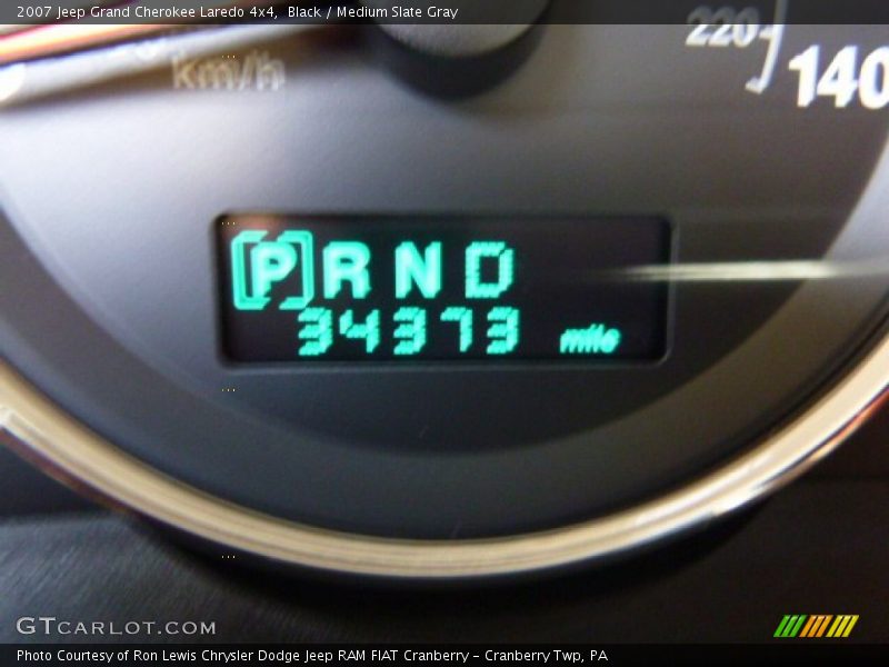 Black / Medium Slate Gray 2007 Jeep Grand Cherokee Laredo 4x4