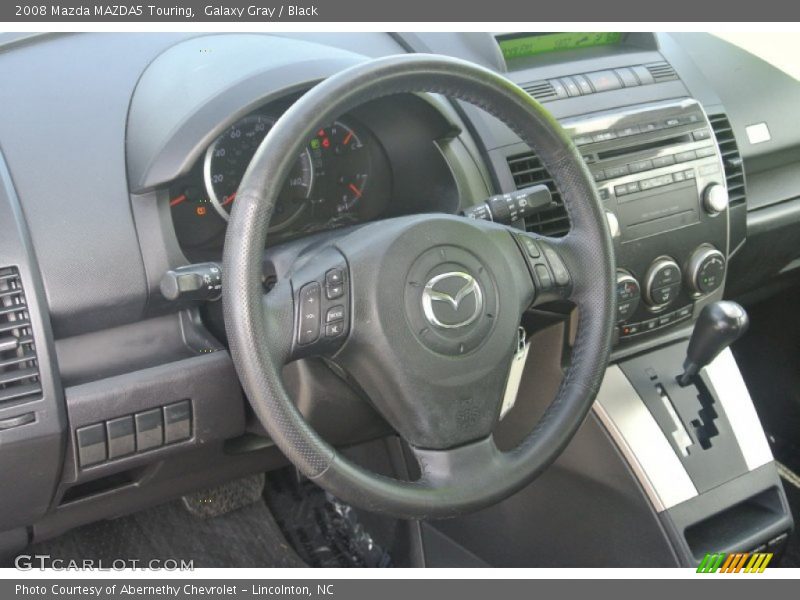 Galaxy Gray / Black 2008 Mazda MAZDA5 Touring