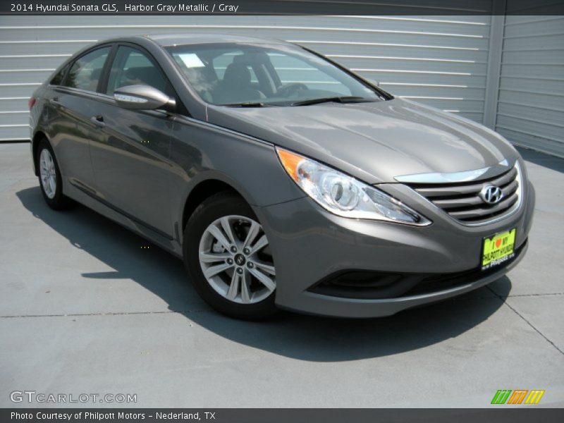 Harbor Gray Metallic / Gray 2014 Hyundai Sonata GLS