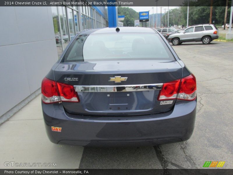 Atlantis Blue Metallic / Jet Black/Medium Titanium 2014 Chevrolet Cruze LS
