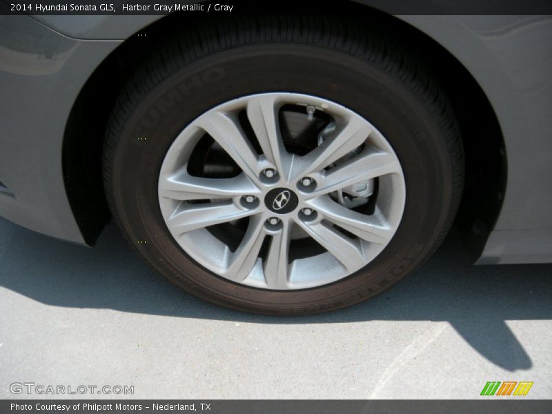 Harbor Gray Metallic / Gray 2014 Hyundai Sonata GLS