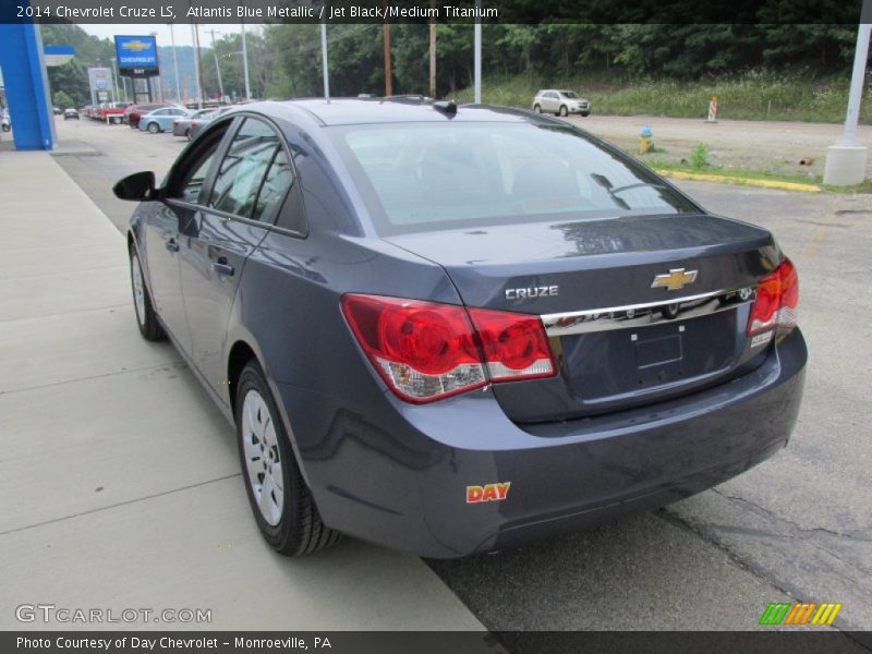 Atlantis Blue Metallic / Jet Black/Medium Titanium 2014 Chevrolet Cruze LS