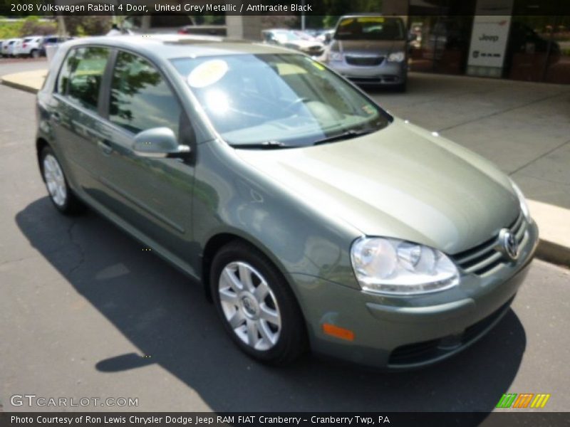 United Grey Metallic / Anthracite Black 2008 Volkswagen Rabbit 4 Door