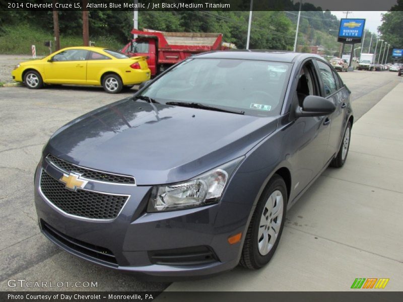 Atlantis Blue Metallic / Jet Black/Medium Titanium 2014 Chevrolet Cruze LS