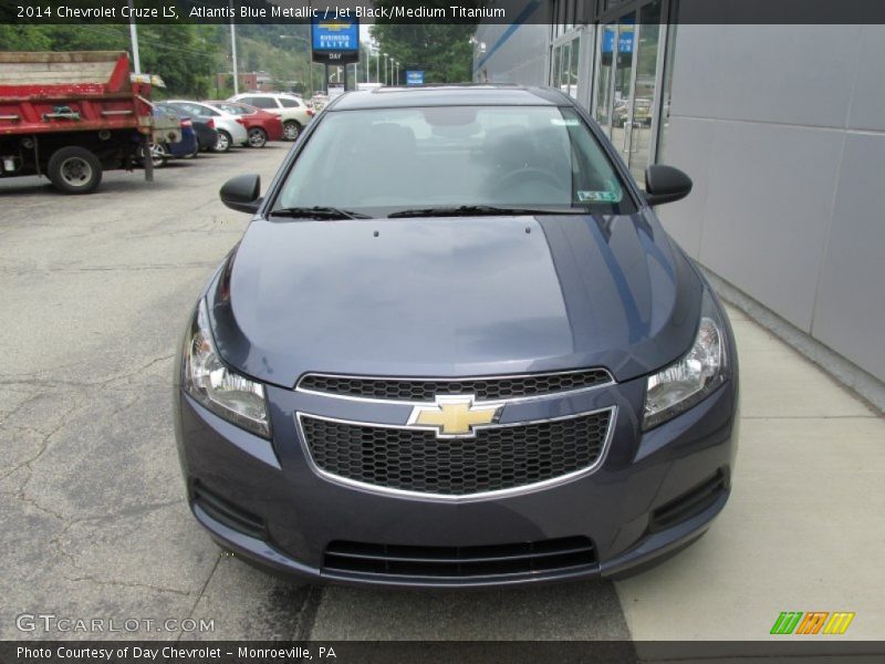 Atlantis Blue Metallic / Jet Black/Medium Titanium 2014 Chevrolet Cruze LS