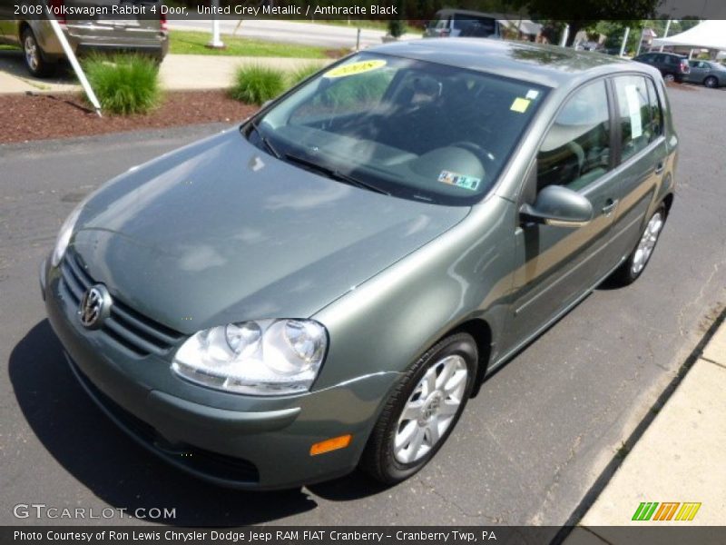 United Grey Metallic / Anthracite Black 2008 Volkswagen Rabbit 4 Door