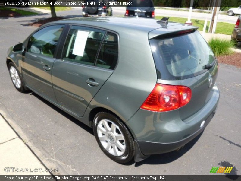 United Grey Metallic / Anthracite Black 2008 Volkswagen Rabbit 4 Door