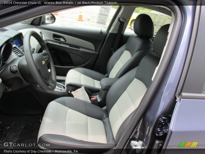 Atlantis Blue Metallic / Jet Black/Medium Titanium 2014 Chevrolet Cruze LS