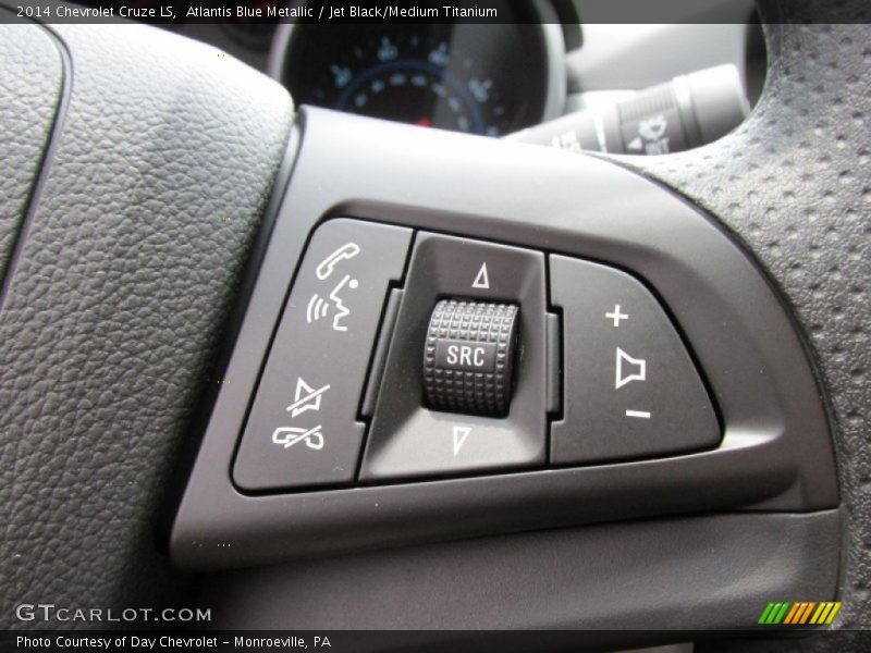 Atlantis Blue Metallic / Jet Black/Medium Titanium 2014 Chevrolet Cruze LS
