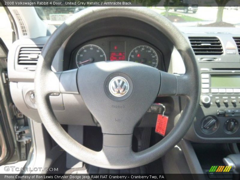 United Grey Metallic / Anthracite Black 2008 Volkswagen Rabbit 4 Door