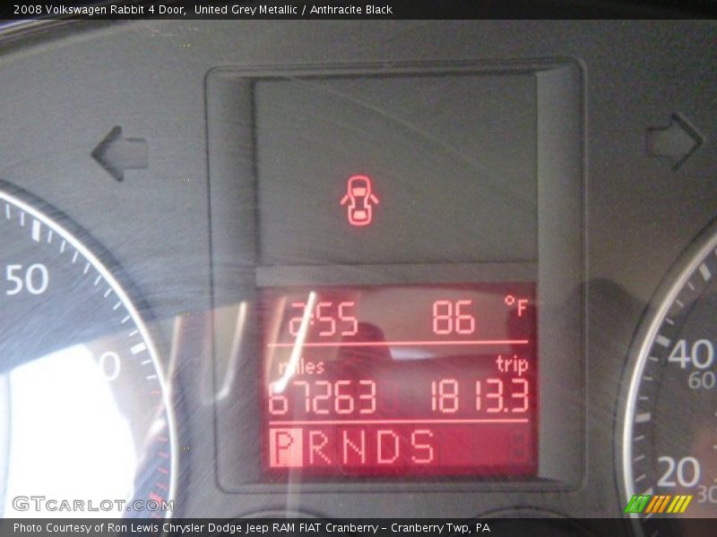 United Grey Metallic / Anthracite Black 2008 Volkswagen Rabbit 4 Door