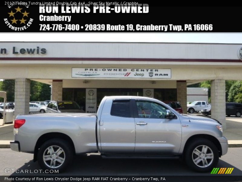 Silver Sky Metallic / Graphite 2012 Toyota Tundra Limited Double Cab 4x4