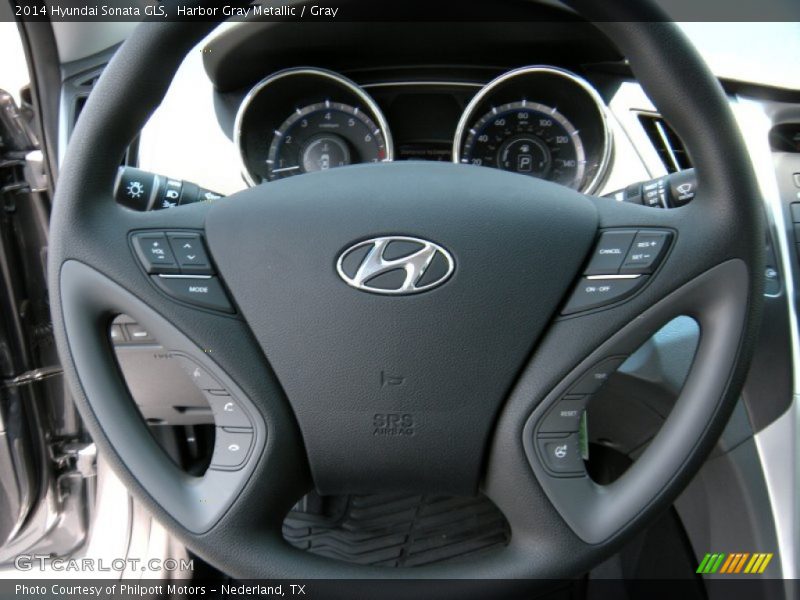 Harbor Gray Metallic / Gray 2014 Hyundai Sonata GLS