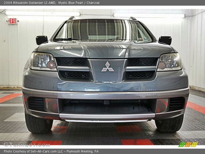 Mystic Blue Pearl / Charcoal 2004 Mitsubishi Outlander LS AWD